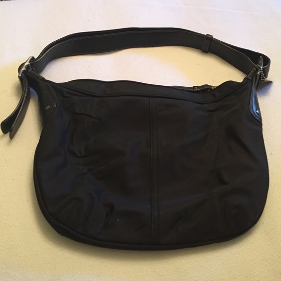Coach black hobo bag