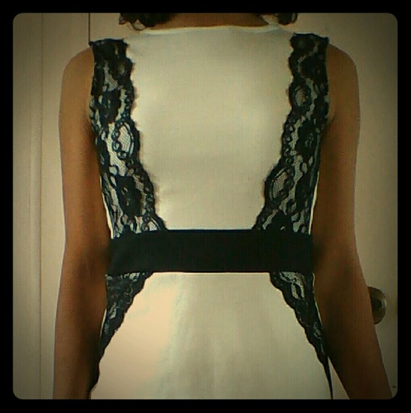 White knee length dress