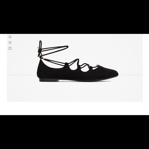 Lace up ballerina flats!