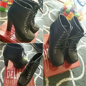 Black ankle boots