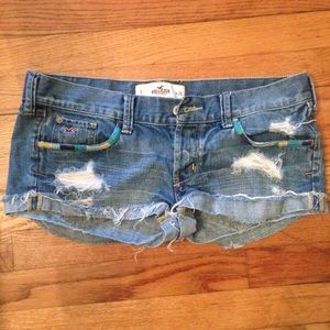 Hollister Destroyed Jean Shorts