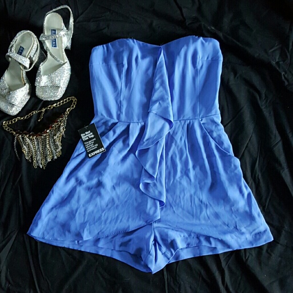 Silky Periwinkle Romper