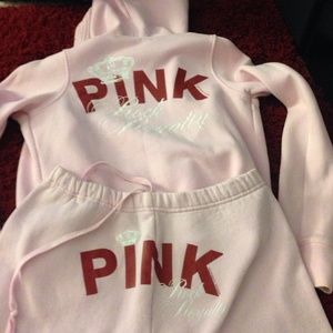 Selling a rock royal sweat outfit from pink