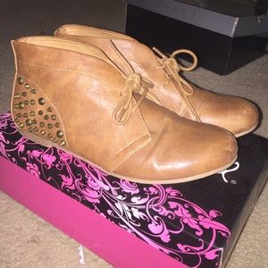 Brown Studded Boots