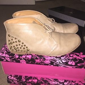 Tan Studded Boots
