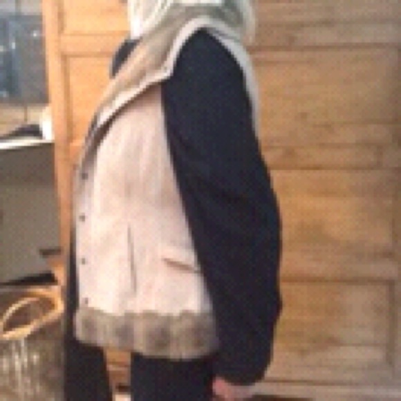 Diva vest suede with faux fur size medium - Picture 2 of 4