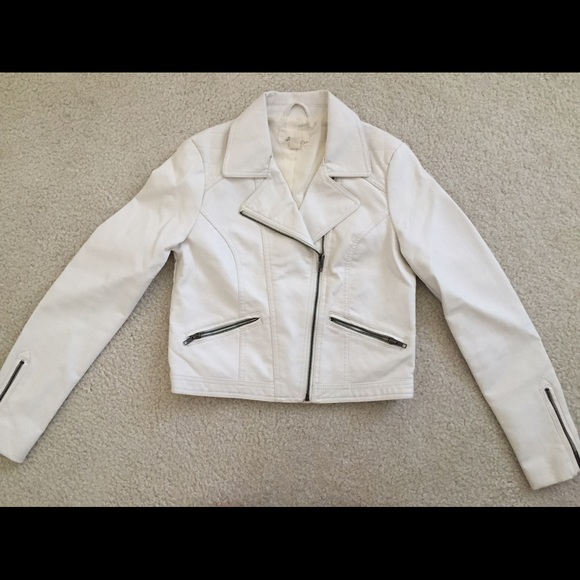 Crop Faux Leather Jacket