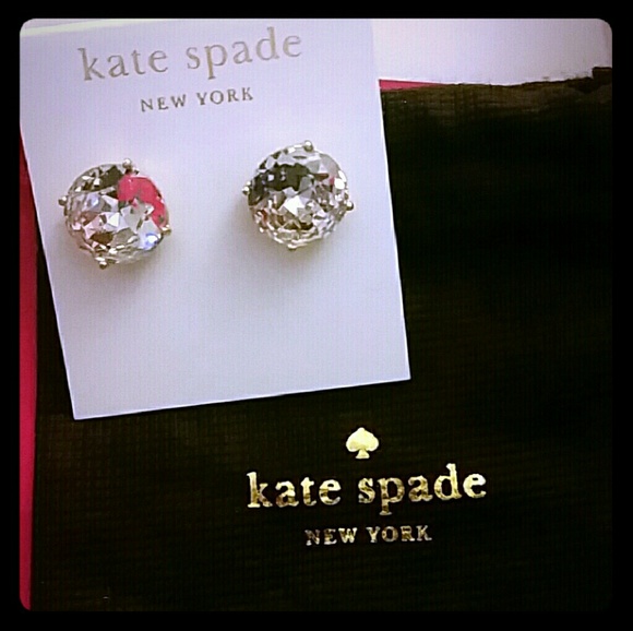 kate spade Jewelry - Host Pick! Kate Spade Large Gumdrop Earrings Clear