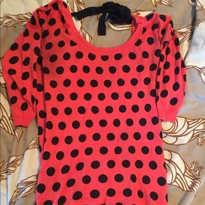 Polka dot sweater
