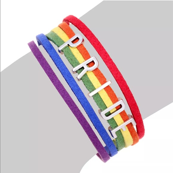 Gay Pride charm bracelet