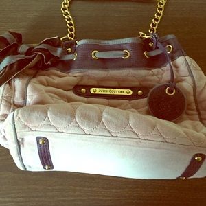 Quilted velour juicy couture purse