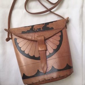 leather elephant purse