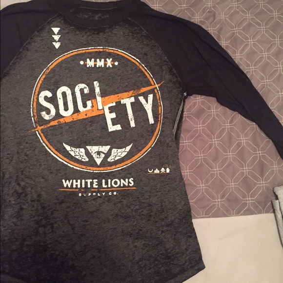 MENS society baseball tee