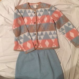 Sweater and skirt set