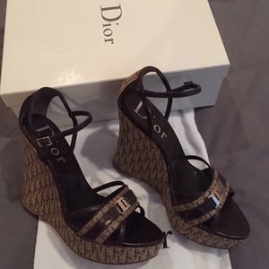 Dior platform wedges