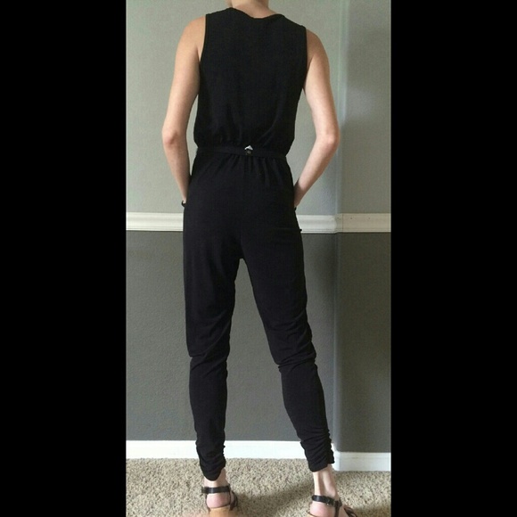 Black Espresso brand jumpsuit with front zipper - Picture 2 of 2