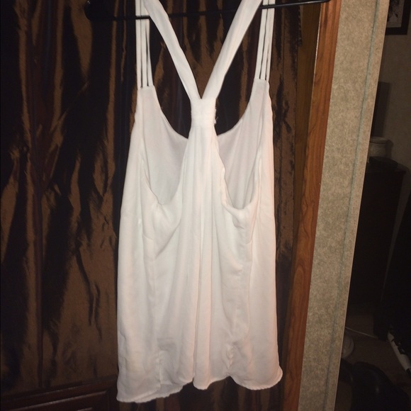 Maurice's White Chiffon Embellished Tank💕 - Picture 3 of 3