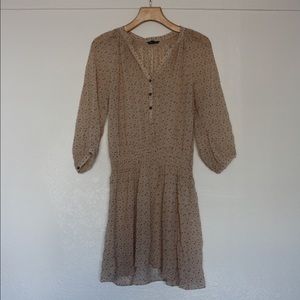 Sheer long sleeve dress