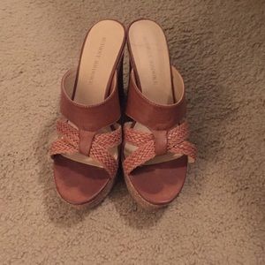 Gently worn brown wedges