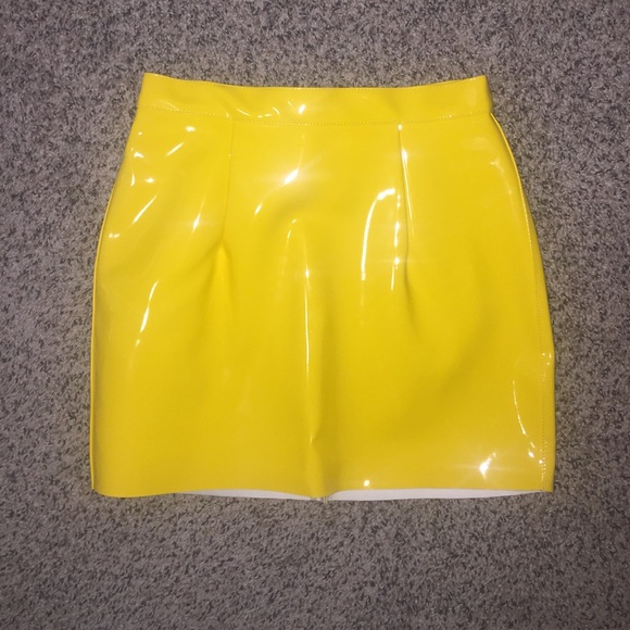 American Apparel Faux patent leather doll skirt
