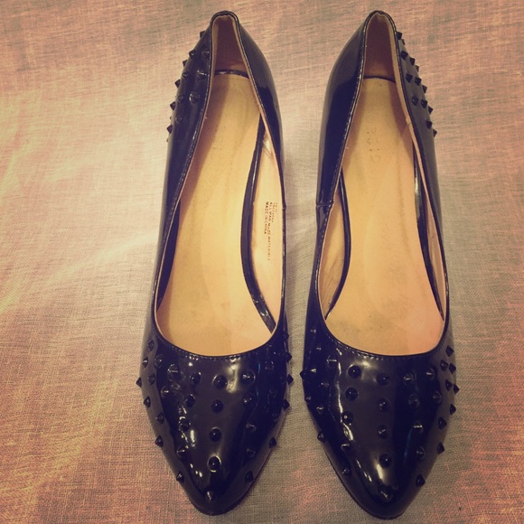 Black Studded Heel