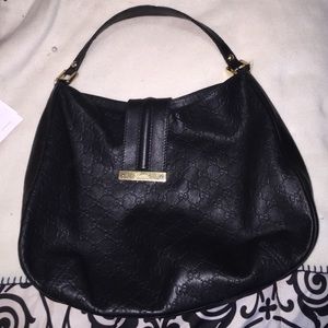 Authentic leather Gucci hobo bag