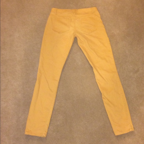 ❌SOLD❌Mustard Skinny Pants - Picture 3 of 4