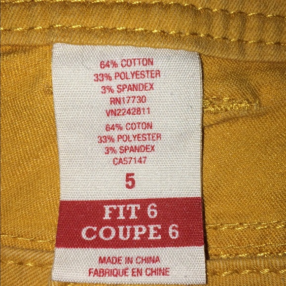 ❌SOLD❌Mustard Skinny Pants - Picture 4 of 4