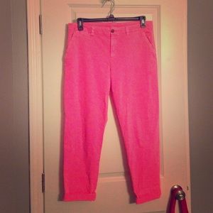 GAP Size 10 Pink Broken-In Straight Khaki Pants