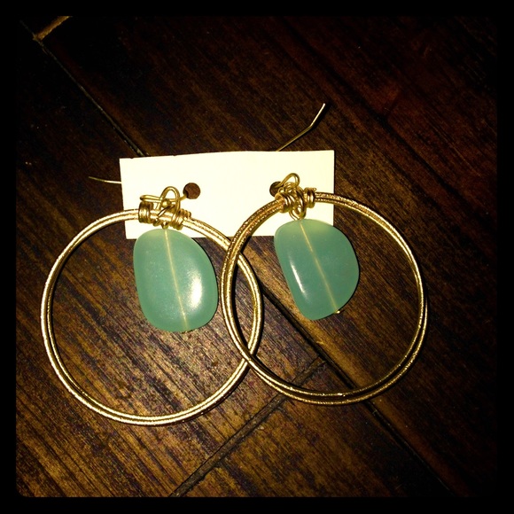 Gold hoop earrings