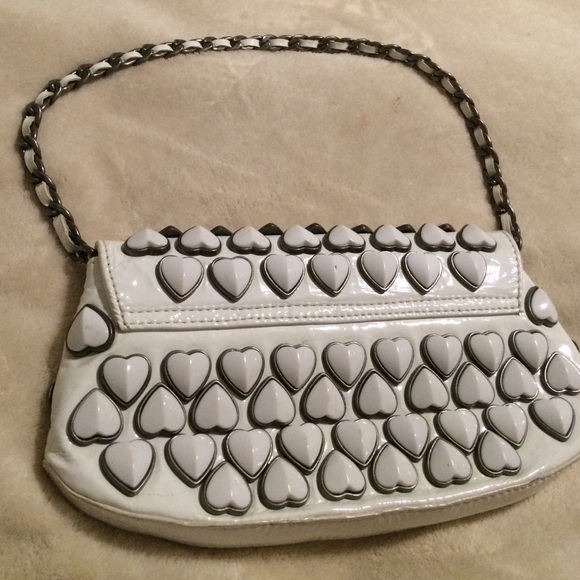 Betsy Johnson Small Hearts Shoulders  Bag - Picture 3 of 4