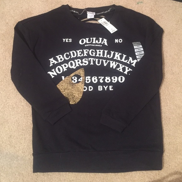 Hot Topic Ouija Sweater Sweatshirt Top XS NWT