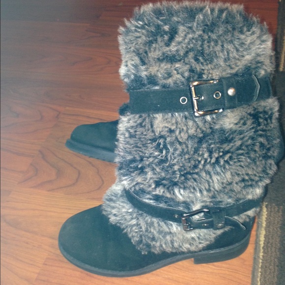 Winter fur boots