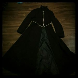 Black trench jacket
