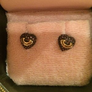 juicy couture Purple Heart diamond studs juicy couture Purple Heart diamond studs