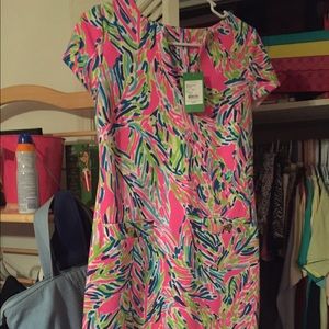 Lilly dress in palm Reader
