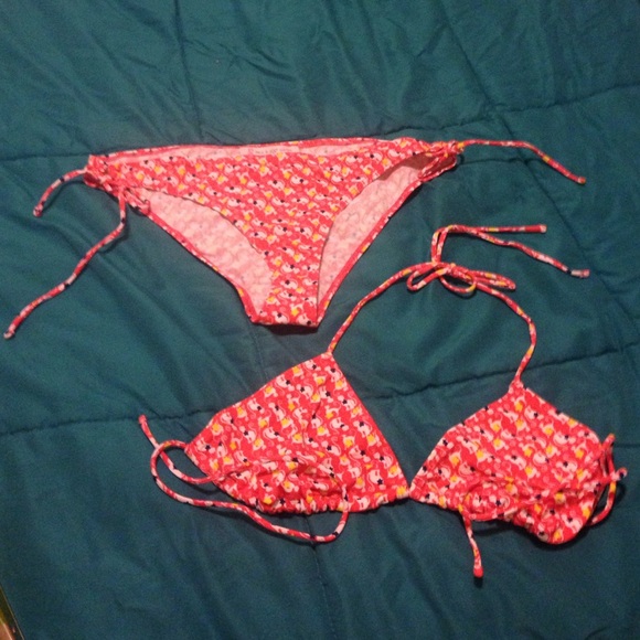 Adorable cat print bikini Paul & Joe