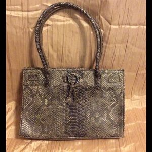 Vegan Leather CL AMERICA Reptile Textured Purse