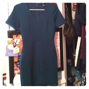 Worn once. Teal body-con cocktail dress