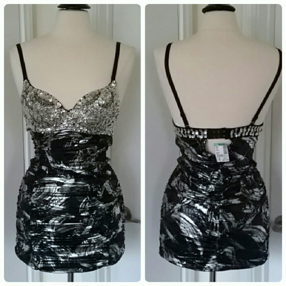 Silver Sequined Dress - Picture 2 of 4
