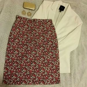 High waisted floral dress skirt