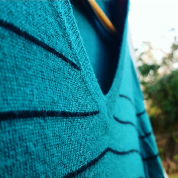 Turquoise Striped Sweater - Picture 4 of 4
