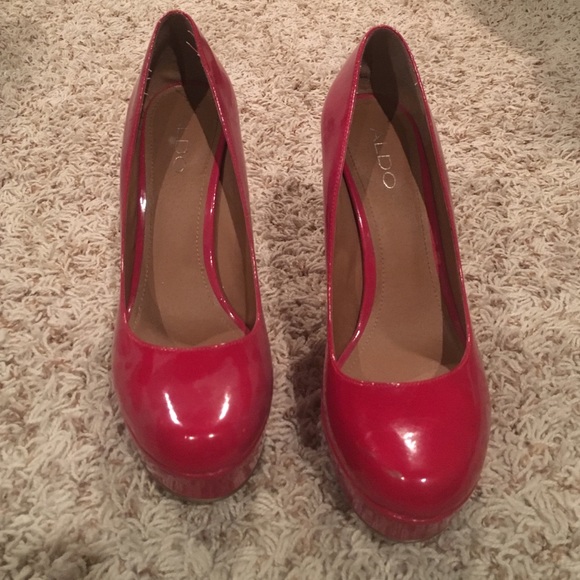 Red Patent Pumps