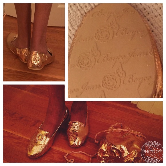 Bronze ballet slippers