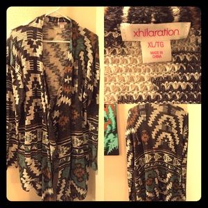 Xhilaration earth tone long sweater