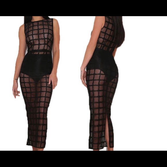 Caged sleeveless Dress