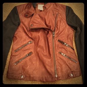 Silence and noise leather moto jacket