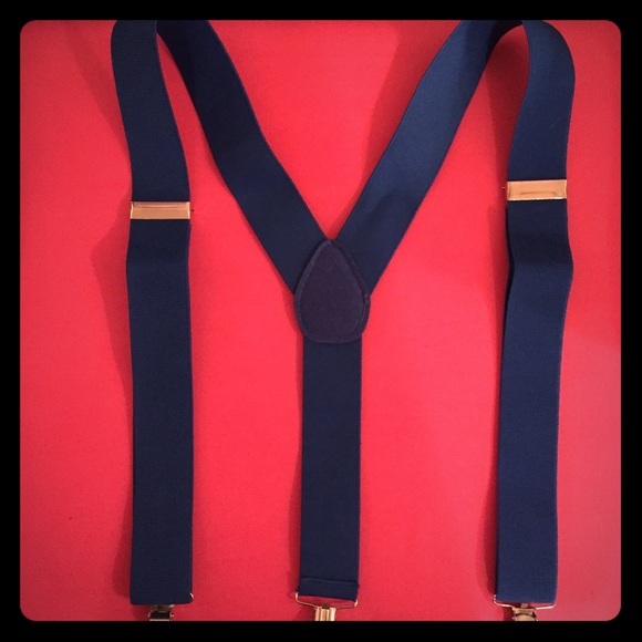 NWOT Blue suspenders