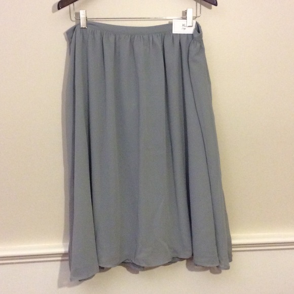 Gap chiffon midi skirt