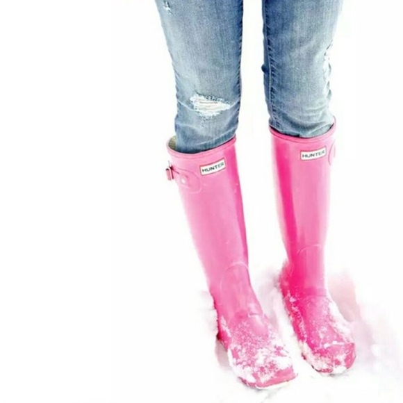 Hunter Shoes - Tall Glossy Hunter Boots